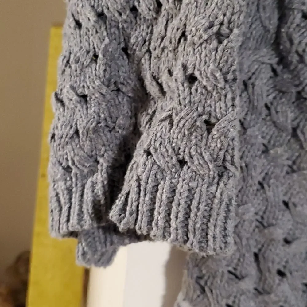 Crochet cardigan shaw style sweater